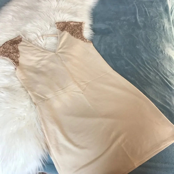 others follow sequin pale shift dress. - Picture 3 of 12